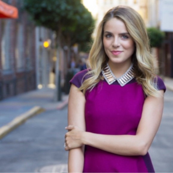 TED BAKER LINKAH COLOR BLOCK MIDI SKATER DRESS SZ US 8/10 OR TED SZ 3 - Picture 7 of 10